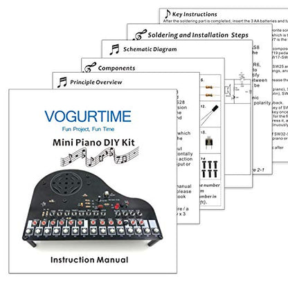 DIY Piano Soldering Project Kit Electronics Solder Practice Kit, Great STEM Project and Gift, Multi-Function