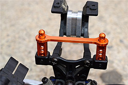 GPM For Traxxas 1/16 Mini E-Revo, Mini Slash Upgrade Parts Aluminum Rear Body Post With Mount - 3Pcs Orange