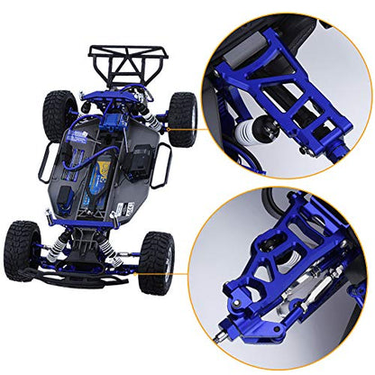 Hobbypark Aluminum Front & Rear Suspension A-Arms Set,Tie Bar for 1/10 Traxxas Slash 2WD RC Car Upgrade Parts Hop Ups, Replacement of 2555 3631 2532 - color: Navy Blue