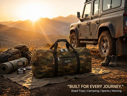 Heavy Duty Cargo Duffel Large Sport Gear Drum Set Equipment Hardware Travel Bag Rooftop Rack Bag - color: Camouflage, size: 42" x 20" x 20"