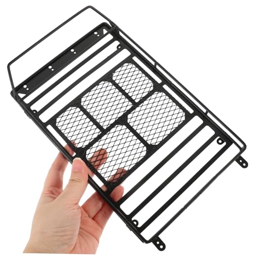 PRETYZOOM Rc Crawler Car Roof Storage Rack Heavy Duty Luggage Bracket Black Shelf Bracket for Simulation Climbing Car