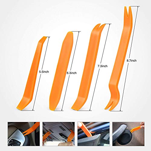 Nilight 240PCS Bumper Retainer Clips, Car Plastic Rivets Fasteners Remover Push Retainer Kit -Door Trim Panel Clips for Toyota GM Ford Honda Acura Chrysler,2 Years Warranty - color: 240Pcs Clips + Remover