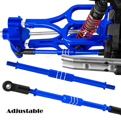 RC Alloy Suspension Arms&Steering Block Knuckle Arm&Shock Tower&Drive Shaft Axles&Push Rod Links&Steering Bellcranks Upgrades Part for 1/10 T-Maxx/E-Maxx,Driveshafts Hops Up,Navy Blue - color: Navy Blue- (Upgrades)