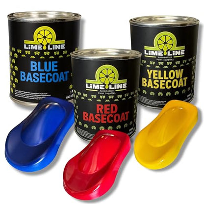 LiME LiNE Automotive Basecoats, 1k Urethane Base Coat Color (Primary Basecoat 3Pints) - color: Primary Basecoat - 3 Pints