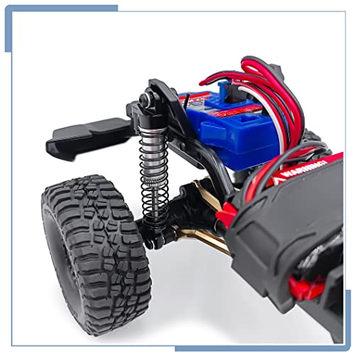 RC Shock Absorber 56mm Dampers, Red | Aluminum Alloy, Ajustable Shocks, For TRX4M Upgrades 1/18 Scale, RC Crawler Car, Accessories - color: Red