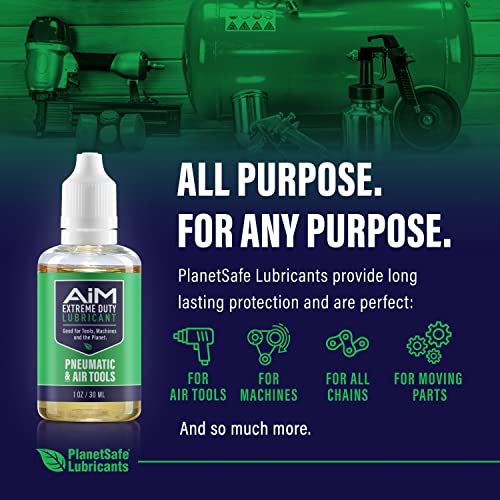 Air Tool Oil - Premium Pneumatic Grease/Air Gun Oil Lubricant & Stabilizer - 1 oz - High Performance Spray - Ideal for Maintaining Pneumatic Tools - Made in The USA!