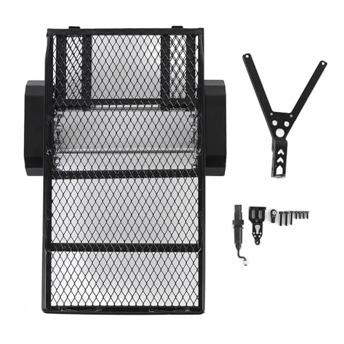 Flatbed Truck Toy, Dual Axle Heavy Duty RC Trailer, Metal Toy Trailer with Ramp and Hook for RC Crawler, Car, Farm Toys
