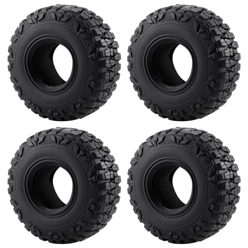 4pcs 2.2'' Crawler Tire for 1/10 AXIAL SCX10 D90 CC01 90018 TRX-6 Redcat | 120mm OD 40mm Width Tires with Foam,RC Crawler Upgrade Parts