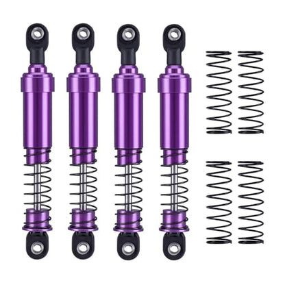 110mm Metal 1/10 RC Crawler Shocks Absorber Springs Pre-Oiled for Gen7 Gen8 SCX10 1/10 TRX4 Upgrades (Purple) - color: Purple