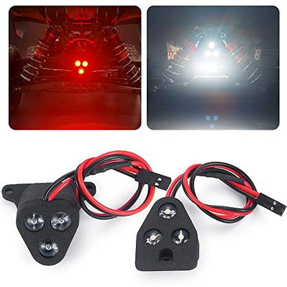 1:8th RC Car LED Light Kit Headlight Taillights Front/Rear Lamp for 1/8 ARRMA Typhon 6S BLX/TLR Buggy Upgrades