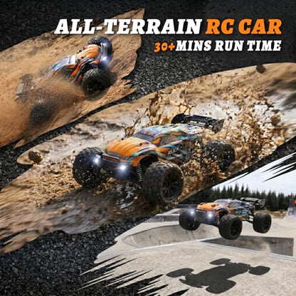 HAIBOXING 1:18 Remote Control Car, Fast RC Cars for Adults& Kids | Hobby RC Truck for Boys. 36KPH High-speed Off-Road RC Electric Vehicle with 2 Rechargeable Batteries (18858) - style: 1/18 Racing Car