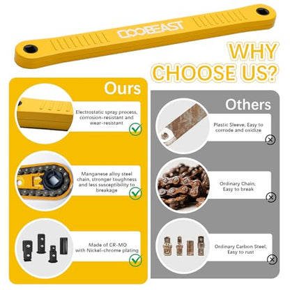 3/8" Offset Extension Wrench Impact Ready Socket Extender Tool (Yellow) | Versatile 1/4",3/8", 1/2" Square Drive Adapters,Universal Extensions Wrench,,0° Swing Extender,for Small Place - color: Yellow