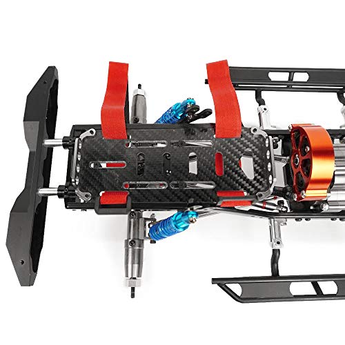RC Battery Mount Plate, Carbon Fiber Battery Tray Protection Plate Black Battery Mounting Plate for Axial SCX10 CC01 F350 D90 1/10 RC Crawler Car Upgrades Accessories (Titanium) - color: Titanium