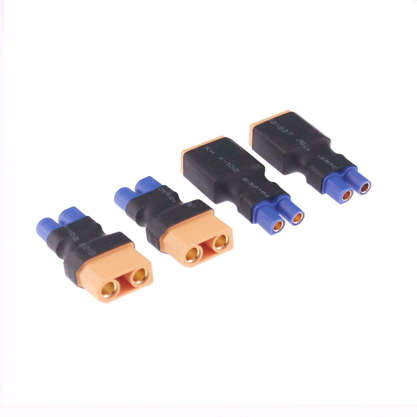 4pcs EC3 to XT90 Male Female RC Connector Adapter(E53-4)