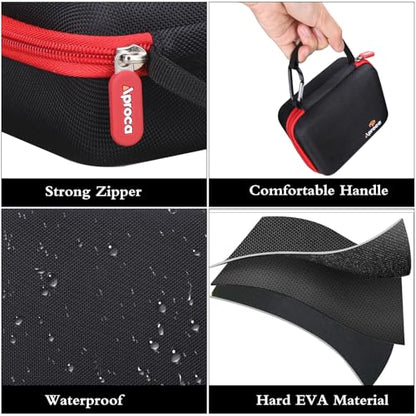 Aproca Case Compatible with NOCO GENIUS1 / GENIUS2 / GENIUS2D Fully-Automatic Smart Charger, Portable Storage Bag for Accessories (Case Only)