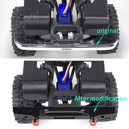 1/18th RC Car Front Bumper Mount Bar for TRX4M K10 1:18 RC Crawler Car Upgrade Parts - style: Front bumper