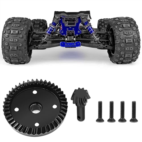 MOHERO RC Gearbox Front Rear Differential Gears 43T 10T Steel Diff Gear Set for 1/8 Scale 4WD Sledge Off-Road Truck Upgrade Part