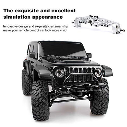 RC Car Metal Rear Portal Axle Assembly for 1/10 SCX10 III RC Crawler Accessories (Silver) - color: Silver