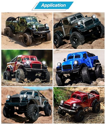 1/18 RC Pickup Truck Body Shell, ABS Impact-Resistant Upgrade for TRX4M Defender/Bronco/Wrangler (Blue) - color: Blue