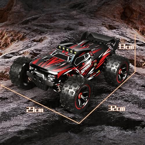 1/14 Brushless RC Truck with 35MPH+,2X 3S LiPo 4WD Hobby RC Car for Beginner