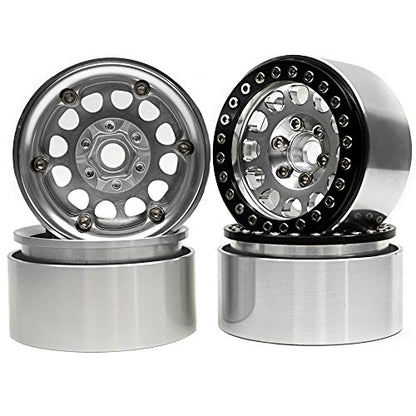 4Pcs/Set 1:10 RC Crawler Metal Alloy 1.9 Inch Wheel Rim BEADLOCK For 1/10 Axial SCX10 TAMIYA CC01 D90 D110