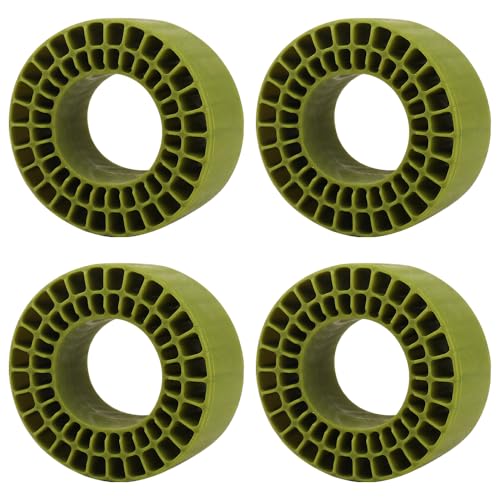 Silicone Rubber Inserts Fit 62-64mm*24mm 1.0" Tires for TRX4M Ascent-18 1/18 SCX24 AX24 1/24 Scale RC Crawler Upgrade (Green) - color: Green