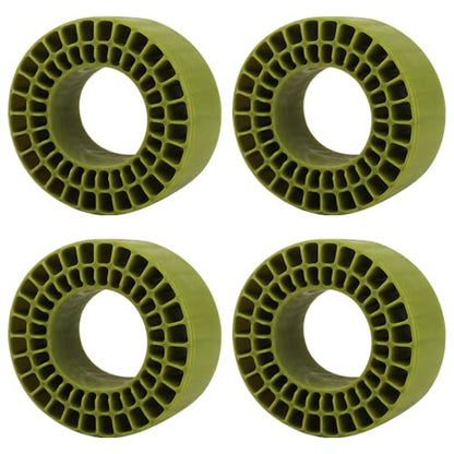 Silicone Rubber Inserts Fit 62-64mm*24mm 1.0" Tires for TRX4M Ascent-18 1/18 SCX24 AX24 1/24 Scale RC Crawler Upgrade (Green) - color: Green