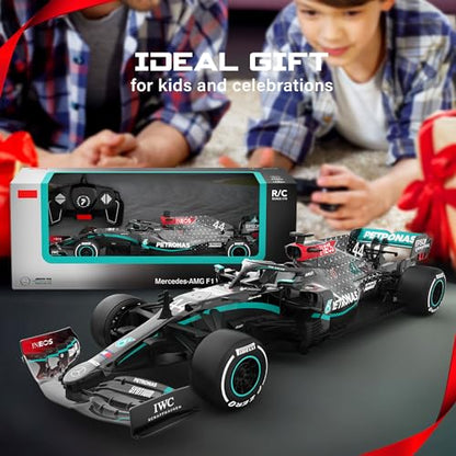 Voltz Toys Authentic Licensed 1:18 Mercedes-Benz F1 W11 Remote Control Car - F1 Collection RC car Series for Kids and Adults - 2.4GHz RC Car for Gift (1:18 Mercedes-Benz F1 W11) - color: 1:18 Mercedes-benz F1 W11