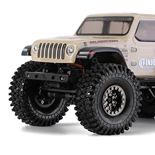 INJORA 1.0 Brass Beadlock Wheel and Tires for 1/18 TRX4M 1/24 SCX24 FCX24