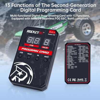 LED Programming Card for ESC Gecko MINI 18 ESC Dedicated Program Card only Used for Gecko MINI 25A Brushless ESC - style: Programming card for 1212 Kit