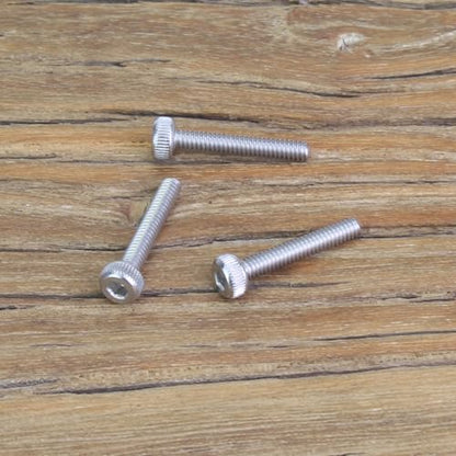 105 Pieces M2.5 x 12mm Socket Head Cap Screws, Thread Pitch 0.45mm, Sutemribor M2.5 Screws, 304 Stainless Steel, Fully Threaded, Silver - size: M2.5 x 12mm, style: Socket Head