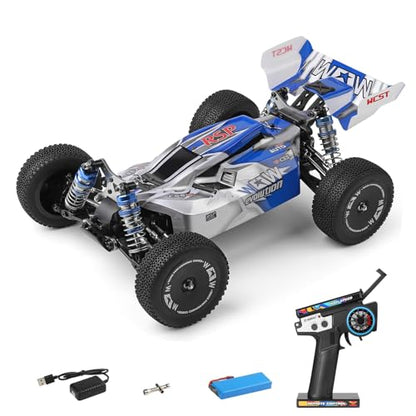 GoolRC WLtoys 144011 RC Cars for Adults, 1:14 Scale Remote Control Car, 4WD 65KM/H High Speed RC Racing Car, 2.4GHz All Terrains Off Road RC Buggy Trucks for Teens - size: 1 Battery