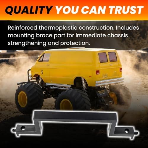 SplashNColor Body Mount Brace Compatible with Tamiya Lunchbox – Front or Rear Chassis Support | Reinforced Electronics Area Guard | Stable RC Handling Upgrade