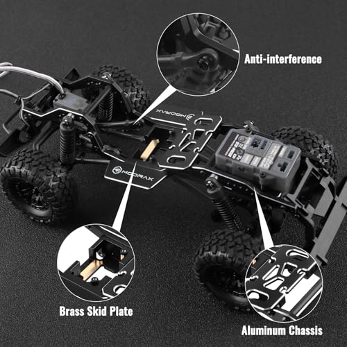 Aluminum LCG Chassis & Brass Skid Plate Kit 10° Angled for TRX4M | CNC Precision, Chassis Upgrade, Supports Multi-point Shock Installation