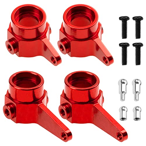 Metal Steering Knuckles Kit A-Arms Suspension Arm Rear Link Rod Shocks & Tires Upgrade Parts Compatible with WLtoys 284131 k979 k989 k999 1/28 RC Car