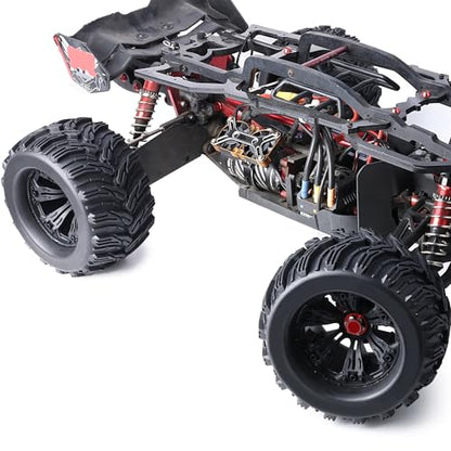 Preglued Larger 17mm Hex 1/8 RC Truck Wheels Tires 3.8“ RC Monster Truck Tyres for 1/8 Summit ERveo 1/8 Arrma 6S Kraton Outcast Notorious 1/7 6S Big Rock Redcat HPI 1/8 Savage JLB Cheetah - style: Directional Tread
