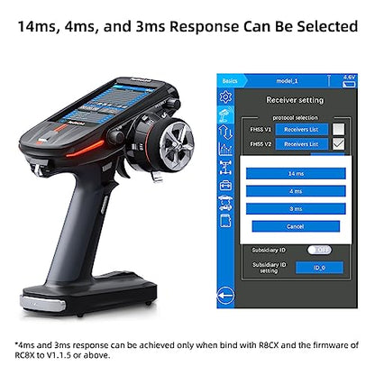 Radiolink R8FG 8CH 3ms Water Splash-Proof RC Gyro Receiver for RC Crawler | Long Distance Waterproof RX for RC Drifting Car Truck Boat Radio Controller RC8P/RC8X/RC6GS V3/RC4GS V3/T8FB/T8S/T12D/T16D