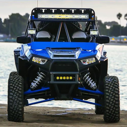 Nilight Side Shooter LED Light Bar Set 1PC 20" 2PCS 4.3" with Wiring Kit | Spot Beam Combo Bar, 16AWG Harness 5Pin Rocker Switch, Fog Driving Work Lighting on Truck Boat Tractor SUV UTV ATV, ZH615 - color: White - 20Inch Side Shooter Light Bar + 2Pcs 4.3I