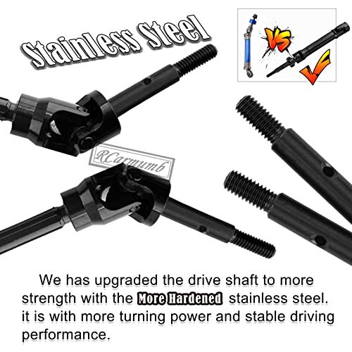 Upgrades Part for 1/10 Rustler 2wd VXL,Alloy Caster Block,Drive Shaft CVD Axles,Suspension Arm,Steering Blocks,Stub Axle Carriers,Shock Tower,Bulkhead,Red - color: 1set W/Cvd - Red