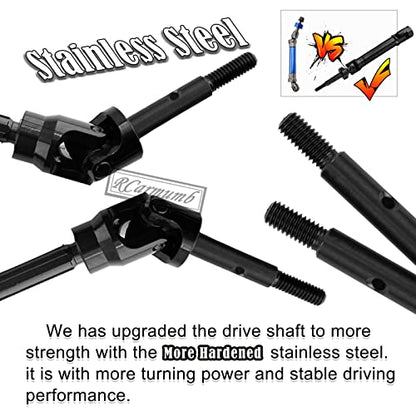 Upgrades Part for 1/10 Rustler 2wd VXL,Alloy Caster Block,Drive Shaft CVD Axles,Suspension Arm,Steering Blocks,Stub Axle Carriers,Shock Tower,Bulkhead,Red - color: 1set W/Cvd - Red