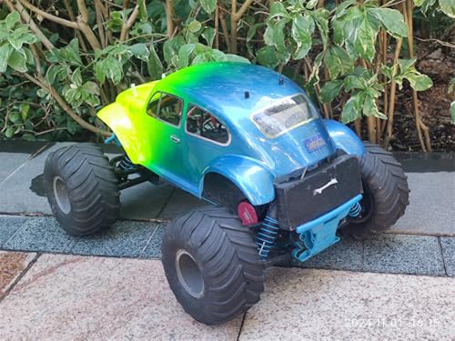 SANTAIZI 1/10 Scale Beetle Clear Body Shell Replacement for MT and Short Course Car Width 260mm with Decal Sheet