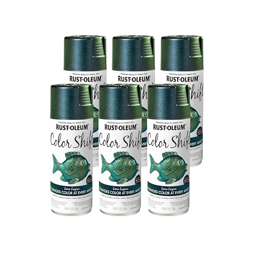Rust-Oleum 398585-6PK Color Shift Spray Paint, 11 oz, Lime Lagoon, 6 Pack - color: Lime Lagoon, size: 11 oz (Pack of 6)