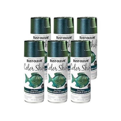 Rust-Oleum 398585-6PK Color Shift Spray Paint, 11 oz, Lime Lagoon, 6 Pack - color: Lime Lagoon, size: 11 oz (Pack of 6)