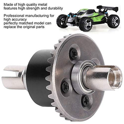 VINGVO Metal Gear Model Kit, Upgrade Metal Differential RC Car Differential Black Fit for 144001 1/14 Remote Control RC Car Body Accessory