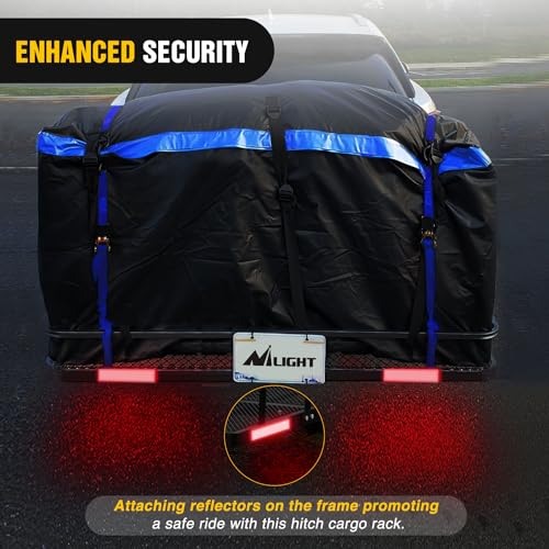 Nilight 60" x 20" x 7.87" Hitch Cargo Carrier | Fits 2-Inch Receiver 500lbs Heavy Duty Capacity Luggage Basket Includes 5/8" Pin Clip, Fold-Up Design for SUV and Pickup Camping Traveling - style: 20"x 60"x 7.87" Hitch Basket