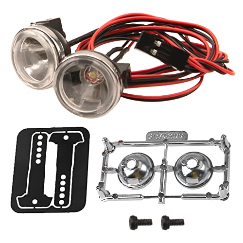 1/10 RC Car RC Car LED Light Headlights Spotlight Compatible with Traxxas TRX-4 TRX-6 Axial SCX10 90046 AXI03007 Redcat Gen8 1/10 RC Crawler Car Truck (20MM A) - size: 20MM A