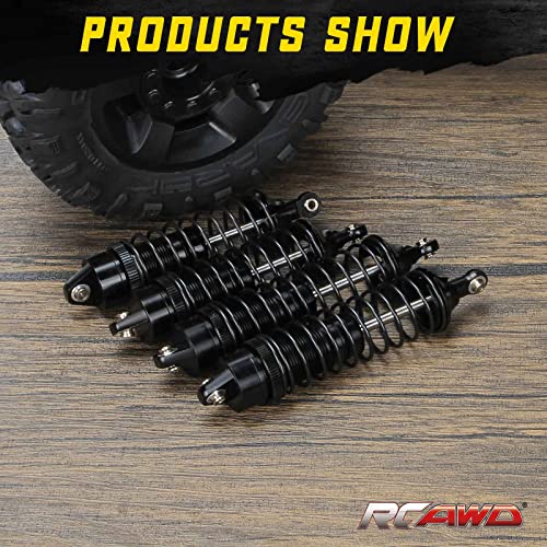 RCAWD Shock Absorber Damper for LOSI 1/10 Lasernut U4, Tenacity DB Pro, TENACITY TT Pro 4WD SCT Upgrades, RC Shocks Front Rear 90mm 100mm, Parts for #LOS233011, LOS03028, LOS03027, LOS03019 Black - color: Black