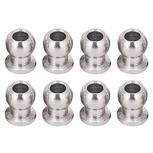8Pcs Metal RC Car Rod Ends Ball Joint Linkage Compatible with 1/10 Hpi/Hsp/Losi/Axial//Redcat/Himoto/Losi RC Car Model Car Accessories