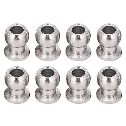 8Pcs Metal RC Car Rod Ends Ball Joint Linkage Compatible with 1/10 Hpi/Hsp/Losi/Axial//Redcat/Himoto/Losi RC Car Model Car Accessories