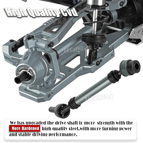 RC Upgrades Part for 1/10 WideMaxx,Model# 89086-4,Suspension Arms,Caster Block,Steering Blocks,Rear Stub Axle Carriers,Drive Shaft Axles,Camber Links,Tie Rod & Servo Horn,Titanium - color: Titanium - (Rc Upgrades)